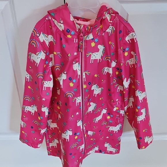 Wippette Pink Unicorn and Rainbow Jacket - Picture 1 of 4